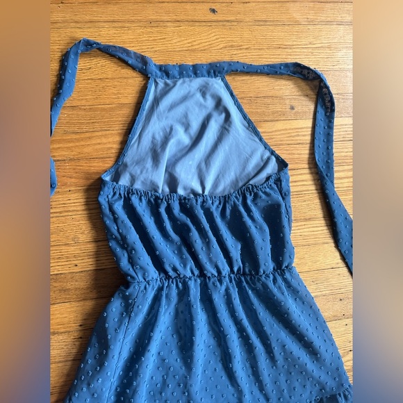 Chic Blue Halter Maxi Dress Size S - Picture 9 of 9
